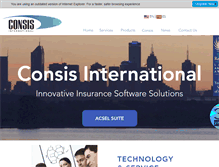 Tablet Screenshot of consisint.com